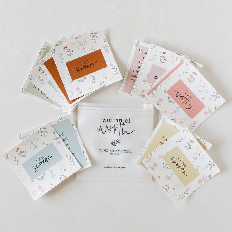 Woman of Worth Cling Affirmations