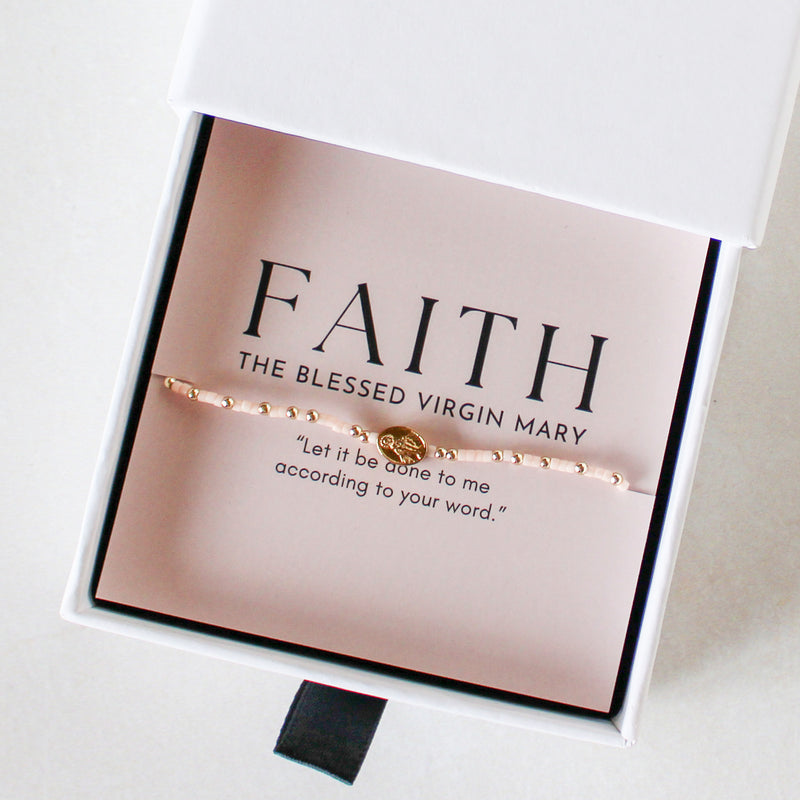 Miraculous Medal Bracelet: Pink