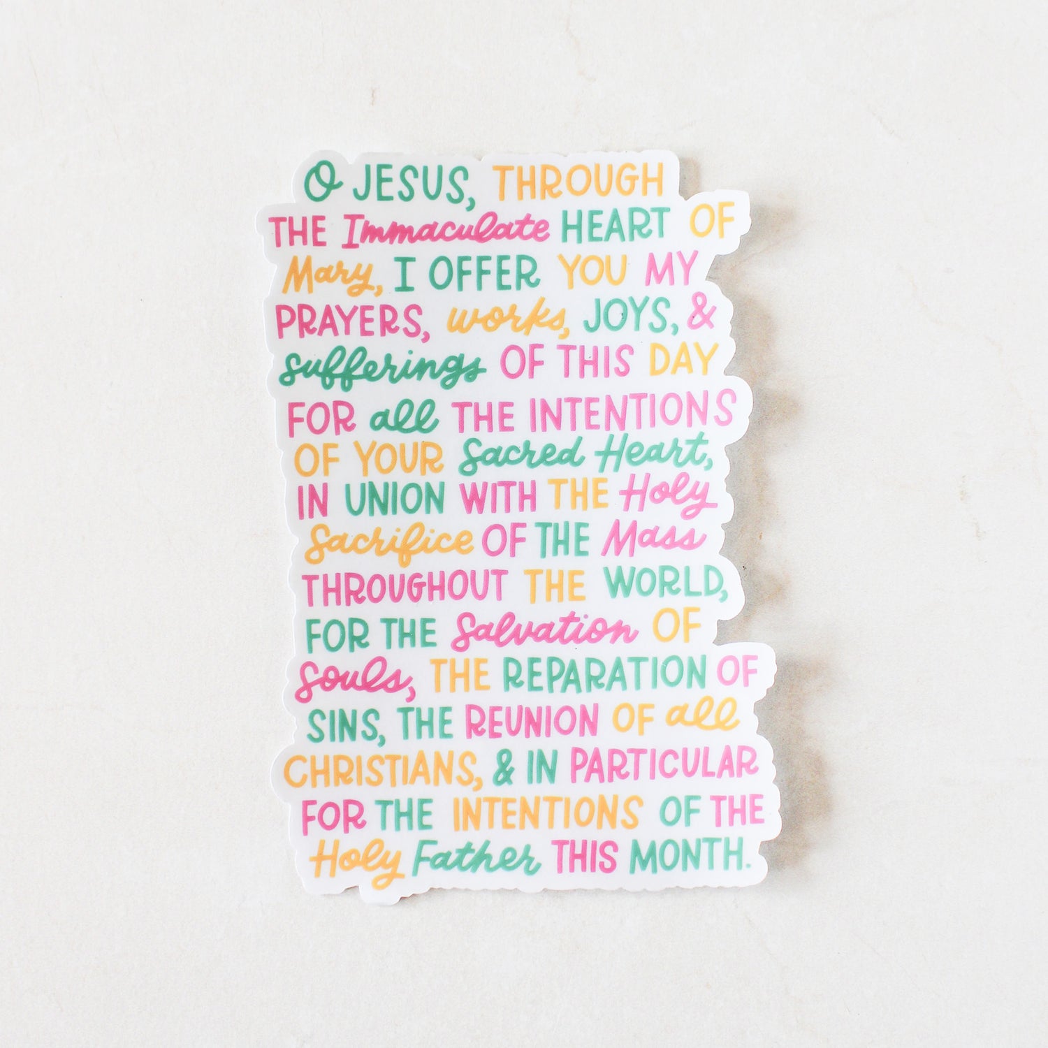 Morning Offering Window Cling