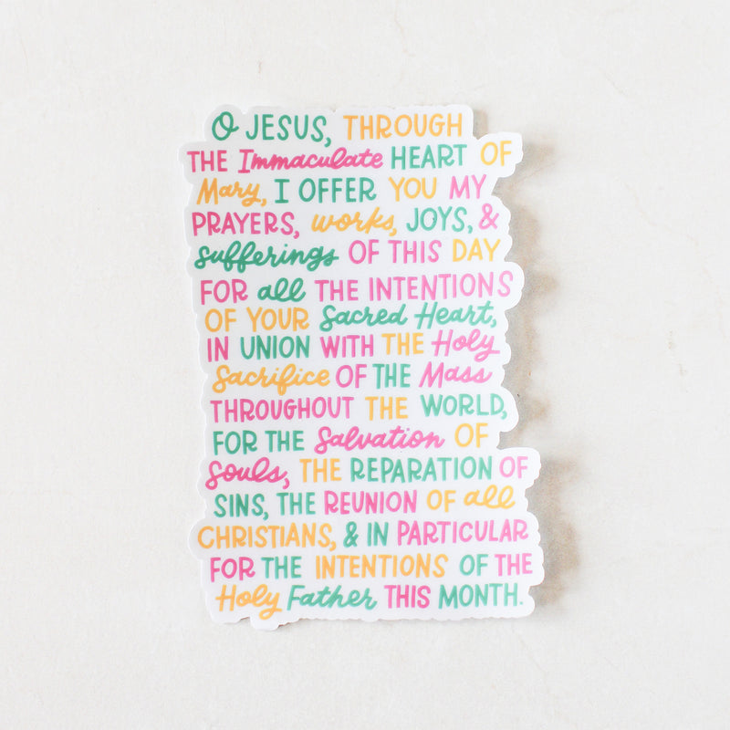 Morning Offering Window Cling