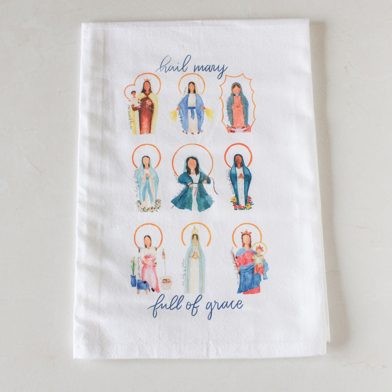 Many Marys Tea Towel