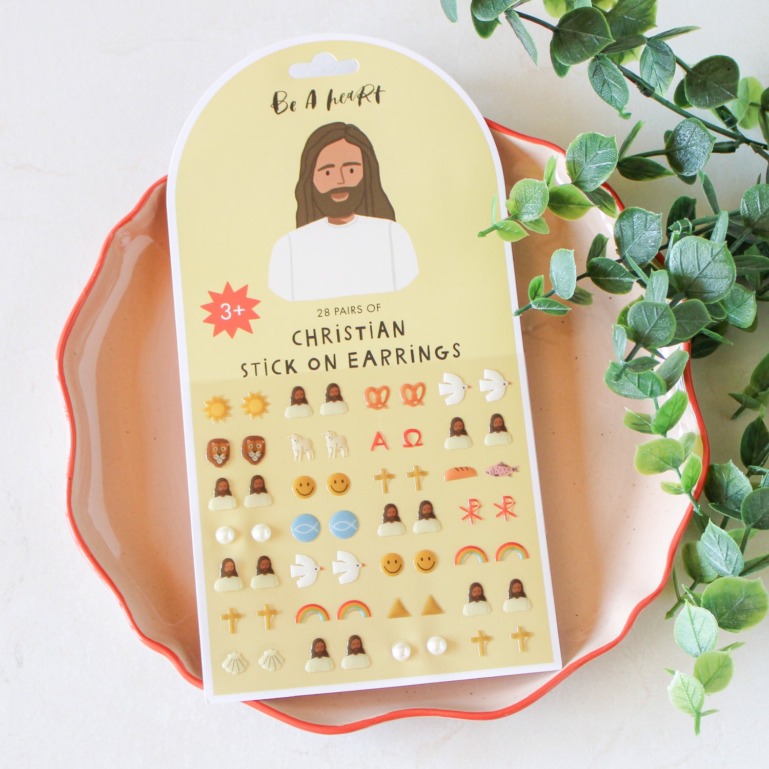 Christian Stick On Earrings