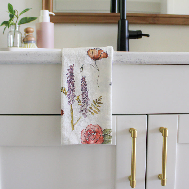 Little Way Floral Tea Towel