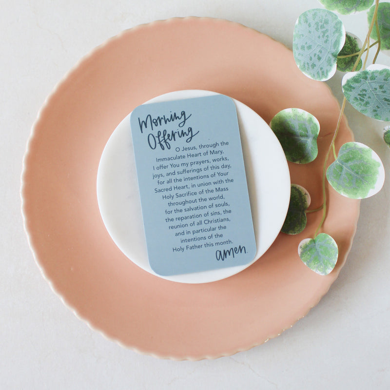 The Morning Offering Prayer Card