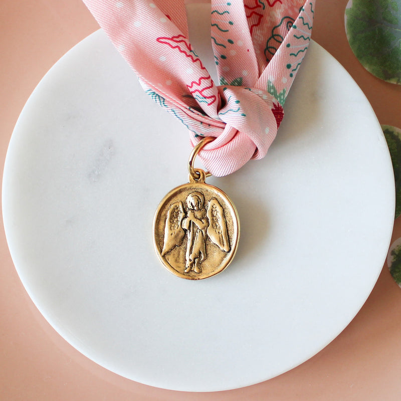 Guardian Angel Scarf Necklace
