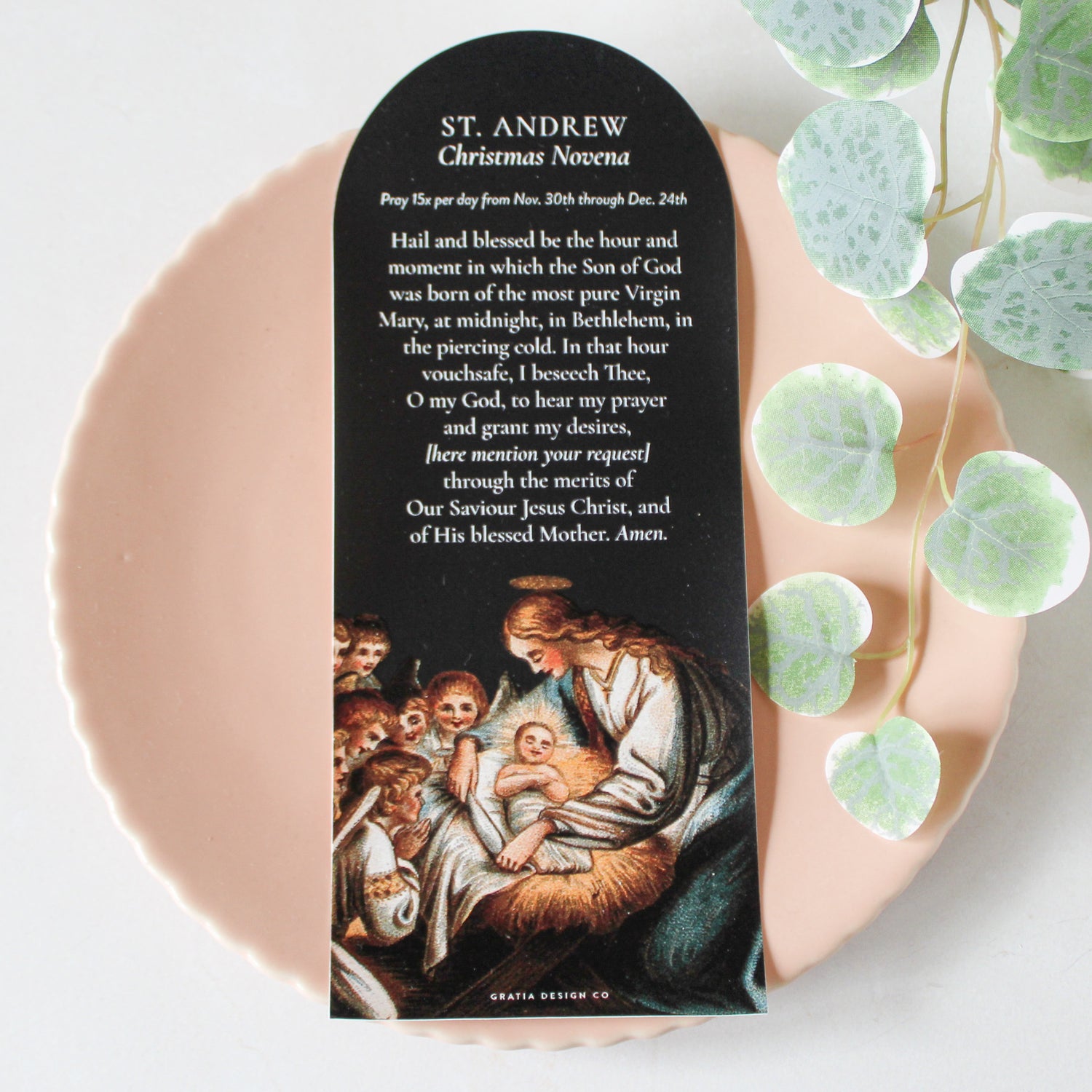 St. Andrew Christmas Novena Static Cling