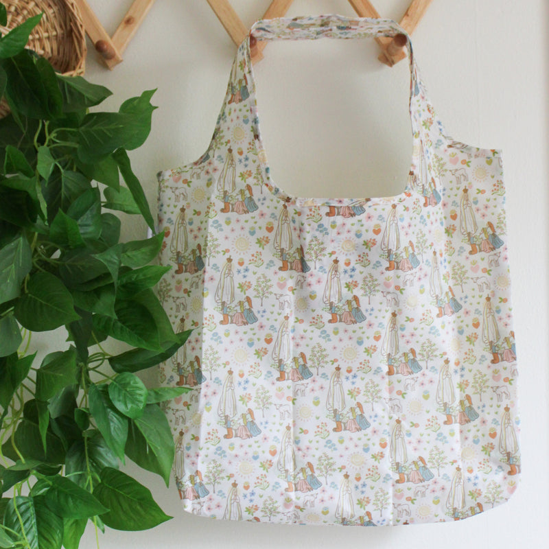 Our Lady of Fatima Reusable Shopping Foldable Bag
