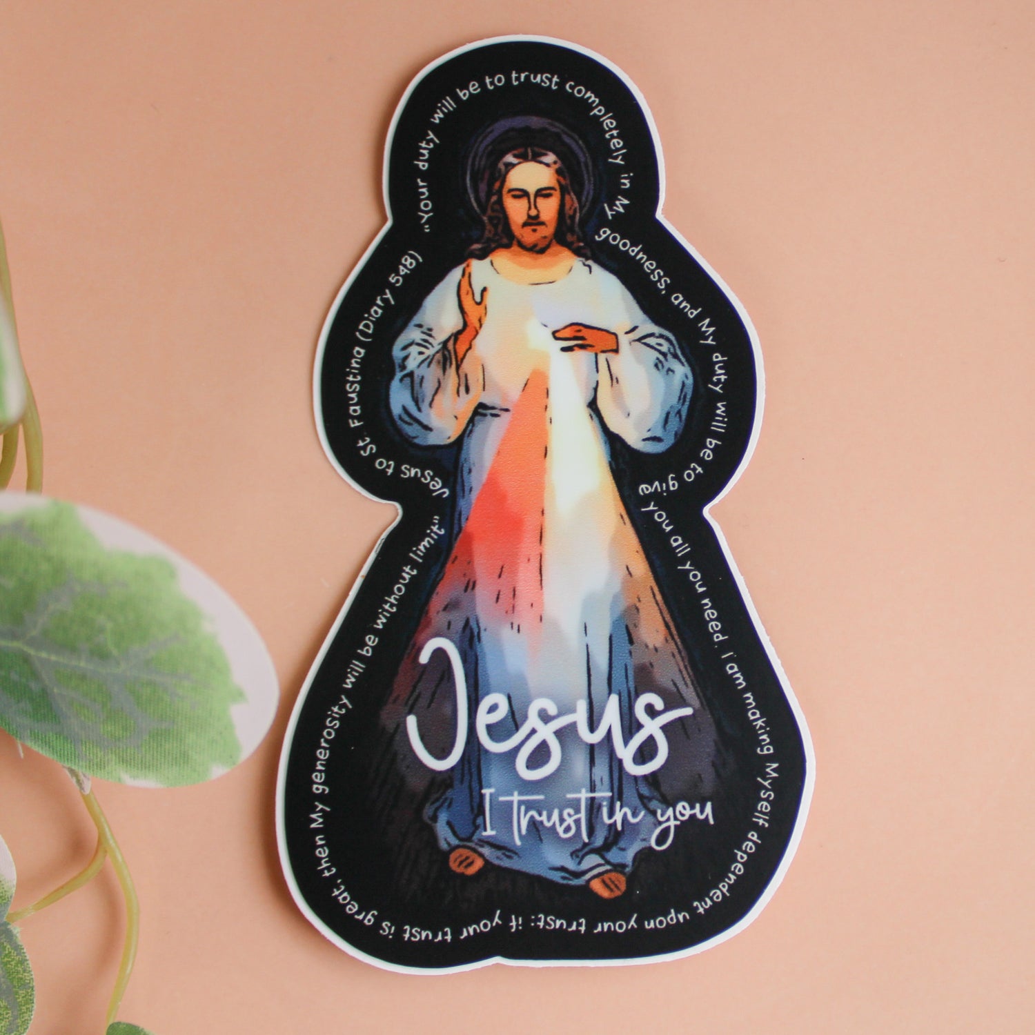 Divine Mercy Jesus Catholic Sticker