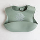 Meal Blessing Silicone Bib: Sage Green
