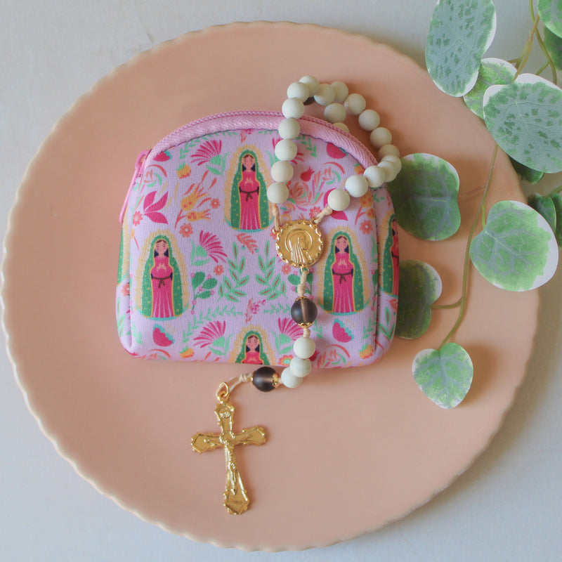 Our Lady of Guadalupe Rosary Pouch
