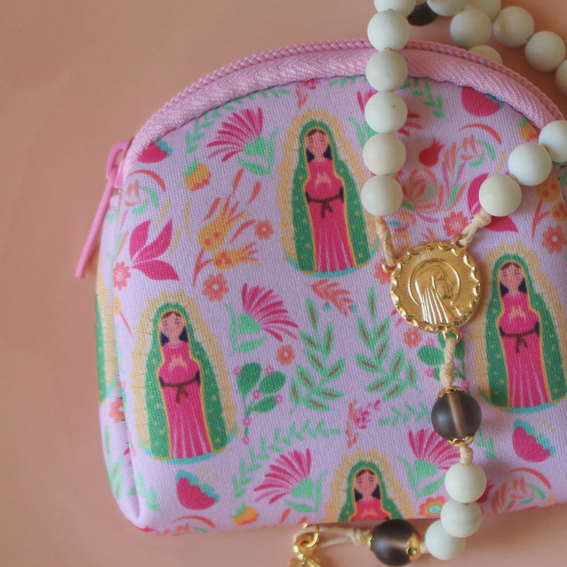 Our Lady of Guadalupe Rosary Pouch