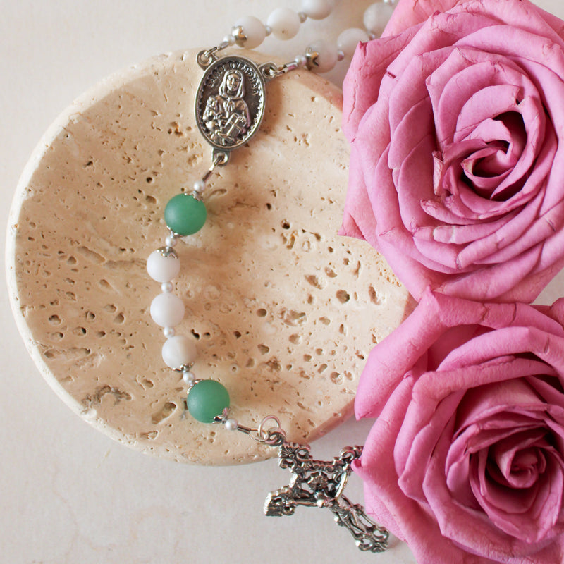 St. Dymphna Rosary - Shepherd Me Shop