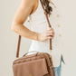 Bible Bag Crossbody: Mocha Bible Cover