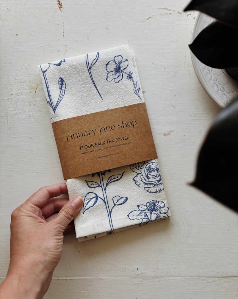 Fiat Floral Tea Towel