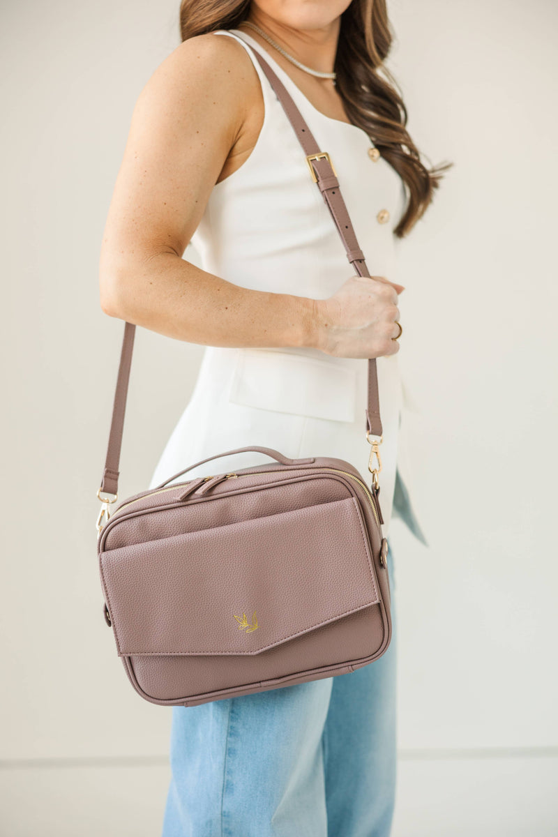 Bible Bag Crossbody: Lavender Bible Cover