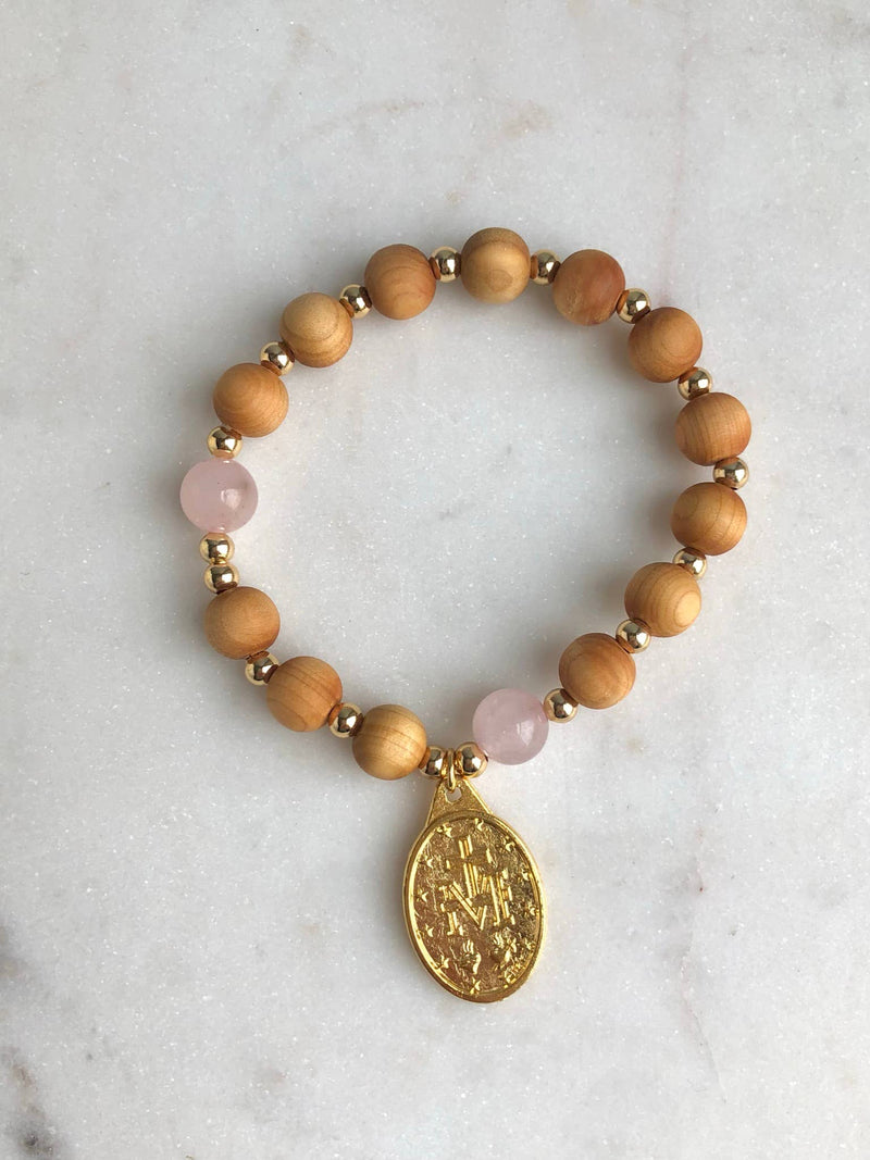 Modern Catholic Rosary Bracelet Stack - Shepherd Me Shop