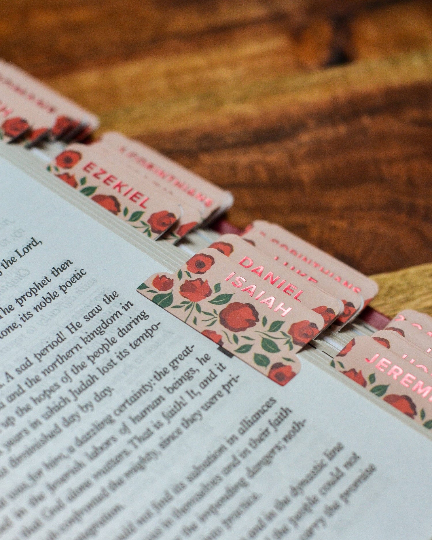 "Shower of Roses" Catholic Bible Tabs - Shepherd Me Shop