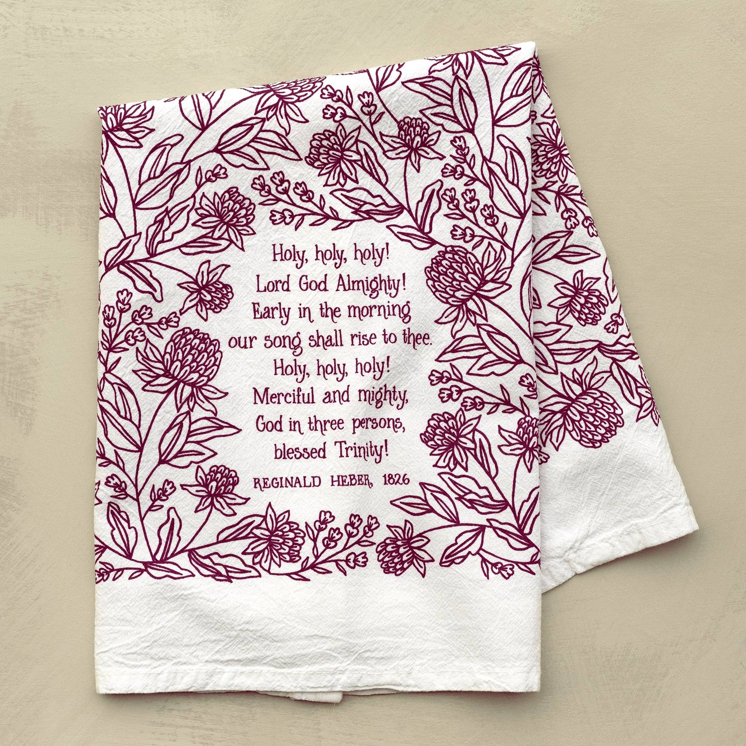 Holy, Holy, Holy! Hymn Tea Towel