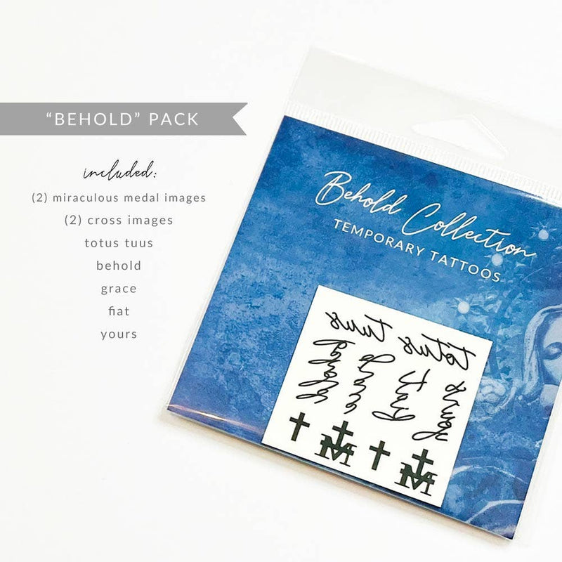 "Behold Collection" Temporary Tattoos: 1 Pack