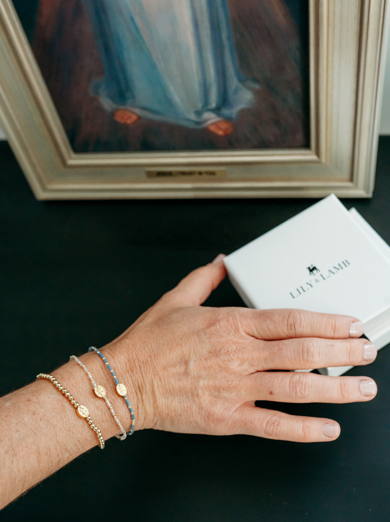 Divine Mercy Bracelets: Ocean Blue