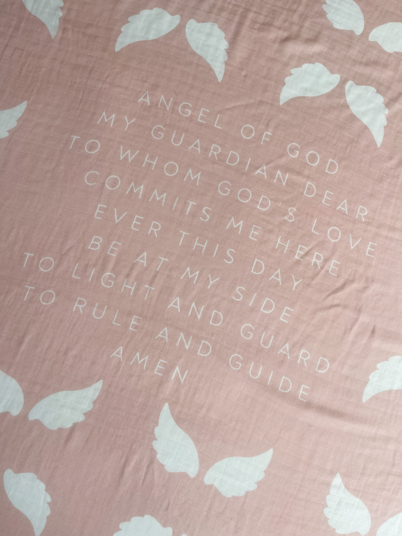 Guardian Angel Baby Swaddle: Pink