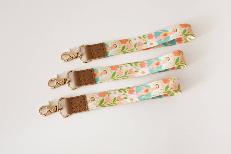 Immaculate Heart Wristlet Keychain