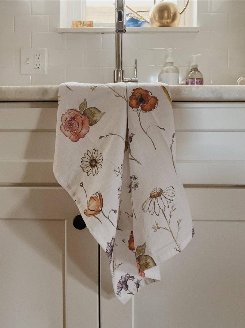 Little Way Floral Tea Towel