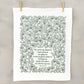 The Lord is My Shepherd Scripture Tea Towel