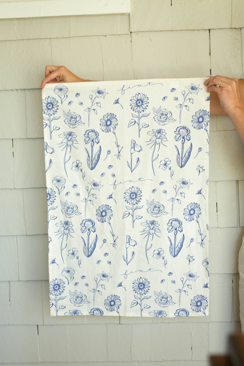 Fiat Floral Tea Towel
