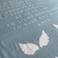 Guardian Angel Baby Swaddle: Blue
