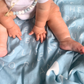 Guardian Angel Baby Swaddle: Blue