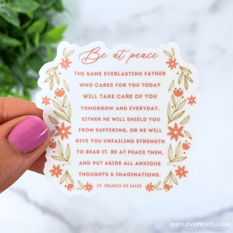 Be at Peace Vinyl Sticker