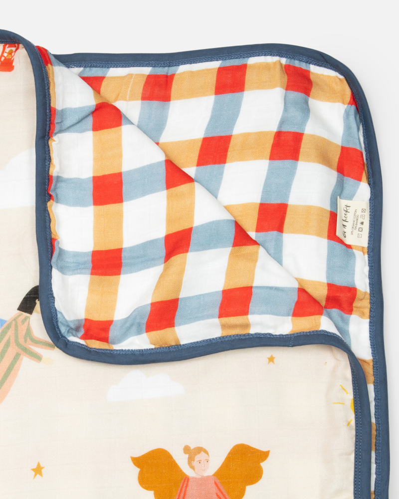 Guardian Angels Deluxe Muslin Baby Blanket Quilt - Shepherd Me Shop