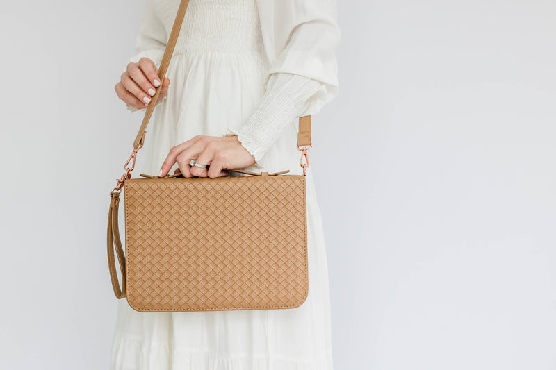 Bible Cover Crossbody: Caramel