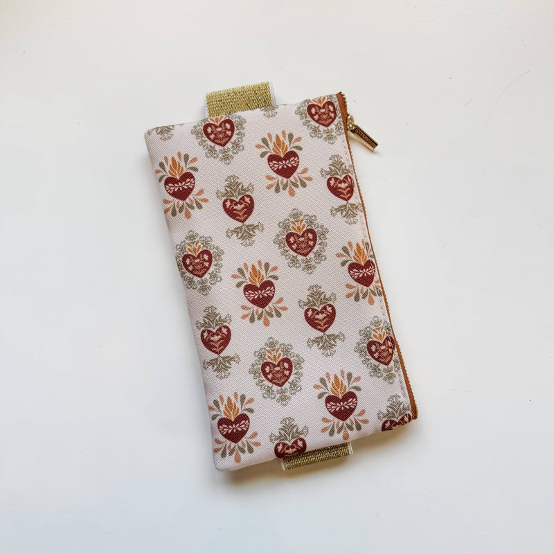 Holy Family Hearts Catholic Bible Pouch