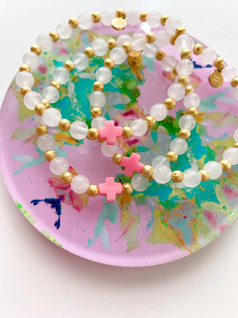 Pink Cross Bracelet - Shepherd Me Shop