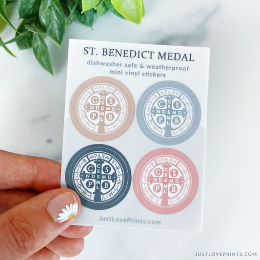 St. Benedict Medal Sticker Set - Shepherd Me Shop