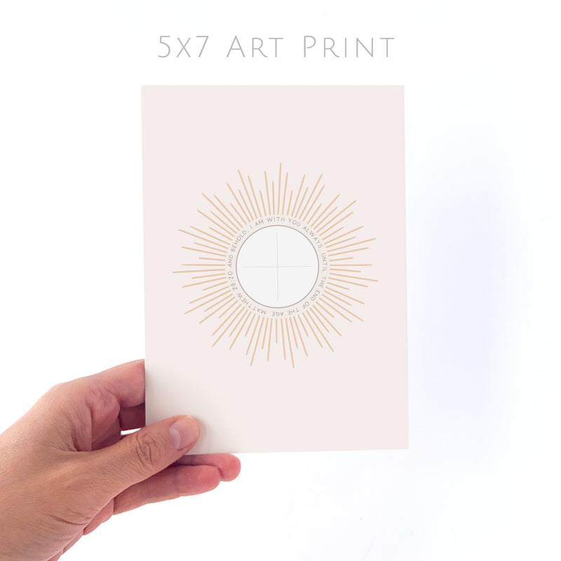 "I Am With You Always" Eucharist Art Print - Shepherd Me Shop