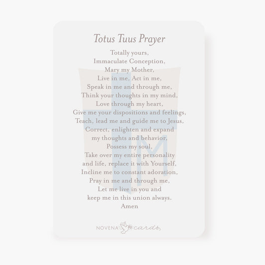 St. John Paul II Prayer Card – Totus Tuus Marian Consecration - Shepherd Me Shop
