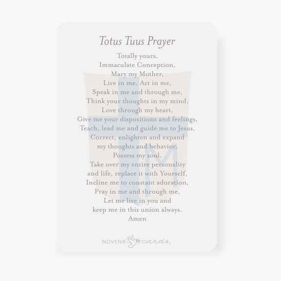 St. John Paul II Prayer Card – Totus Tuus Marian Consecration - Shepherd Me Shop