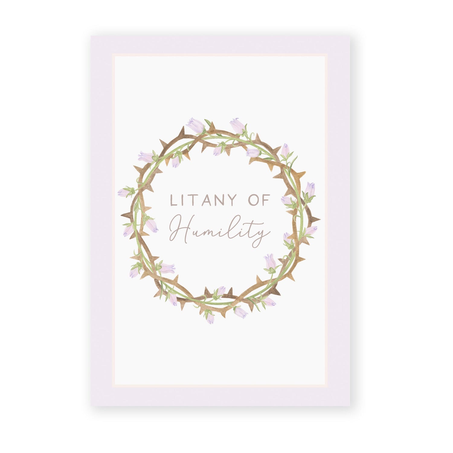 Litany of Humility Prayer Card - Shepherd Me Shop