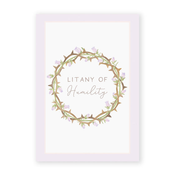 Litany of Humility Prayer Card - Shepherd Me Shop