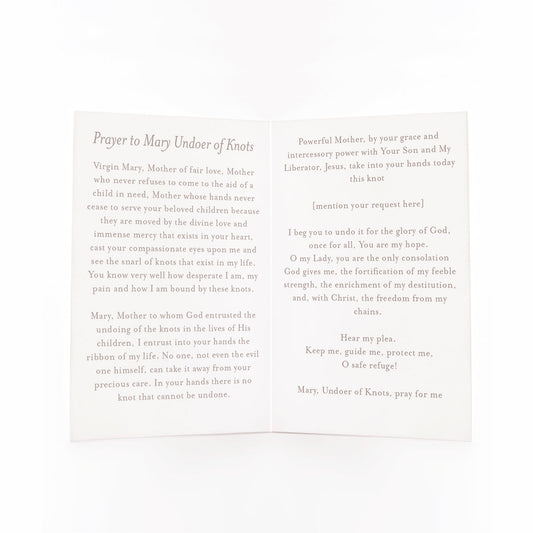 Mary, Undoer of Knots Prayer Card - Shepherd Me Shop