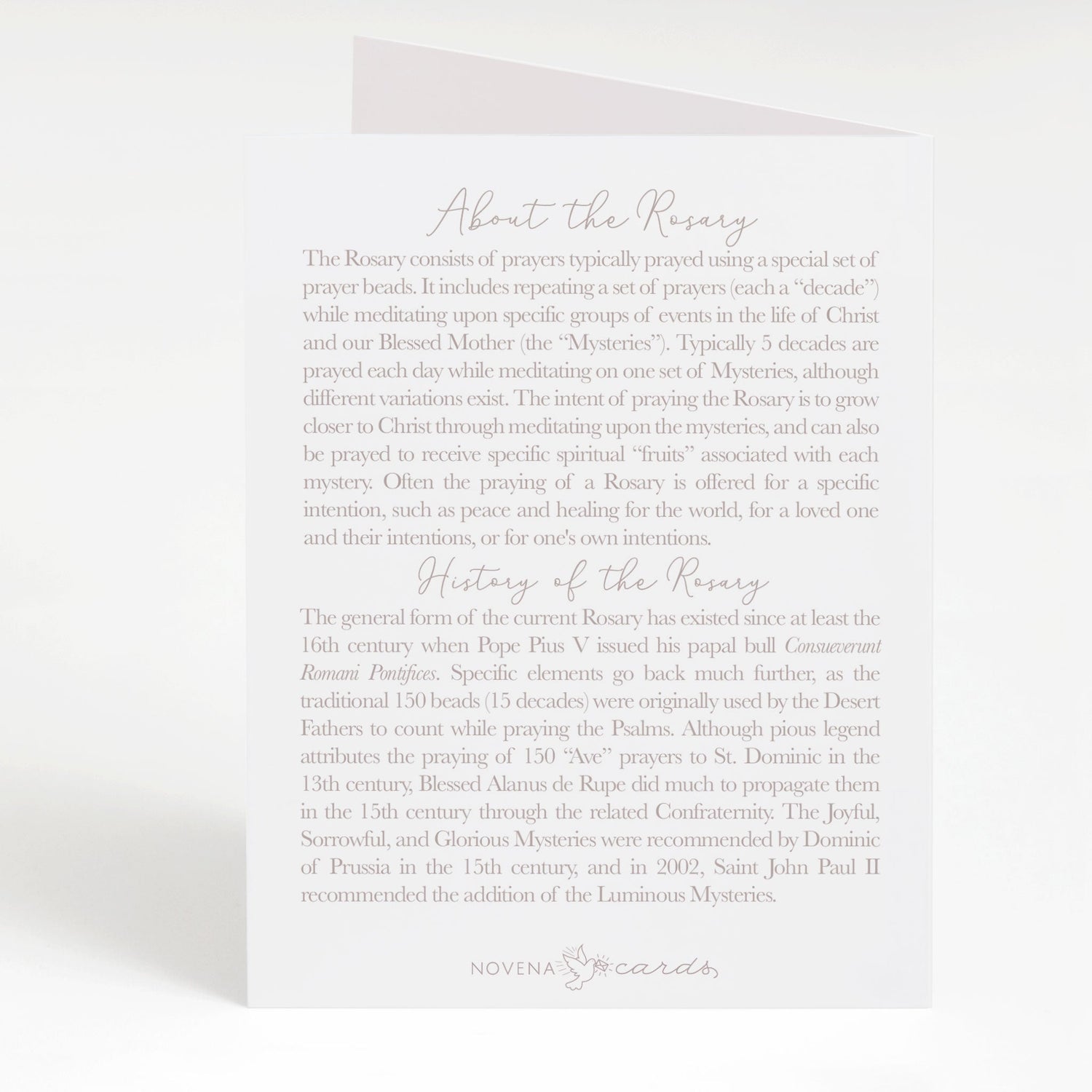Rosary Card | Rosary Sprinkles | Birthday - Shepherd Me Shop