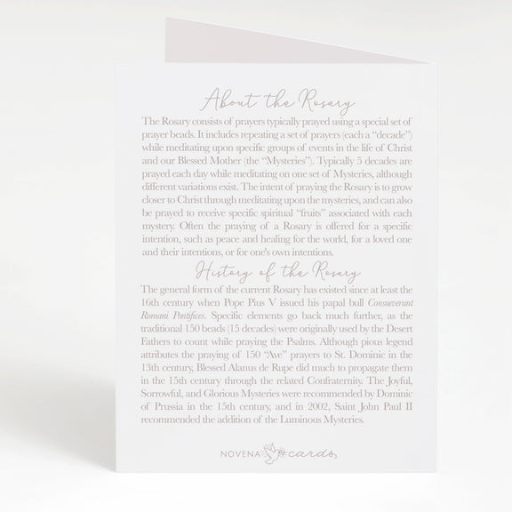 Rosary Card | Rosary Sprinkles | Birthday - Shepherd Me Shop
