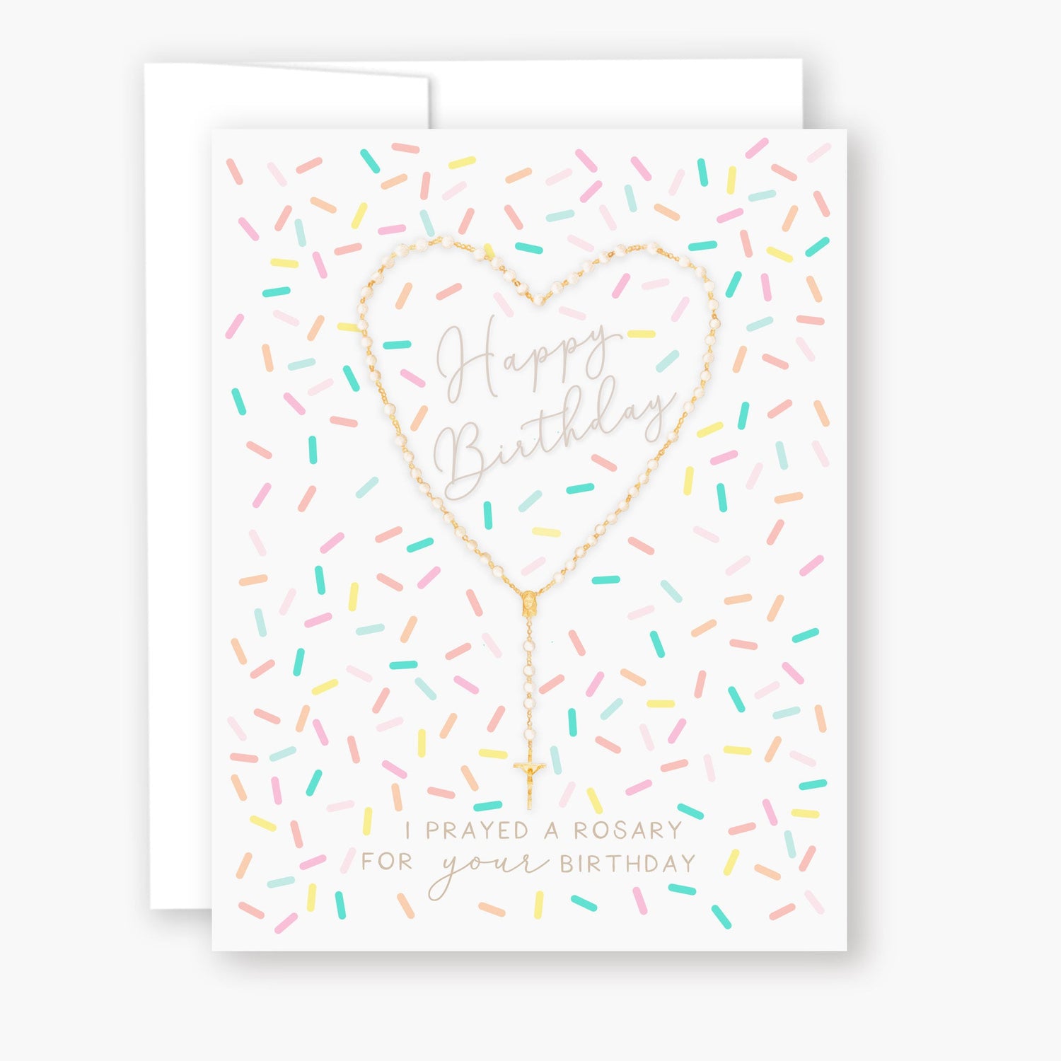 Rosary Card | Rosary Sprinkles | Birthday - Shepherd Me Shop