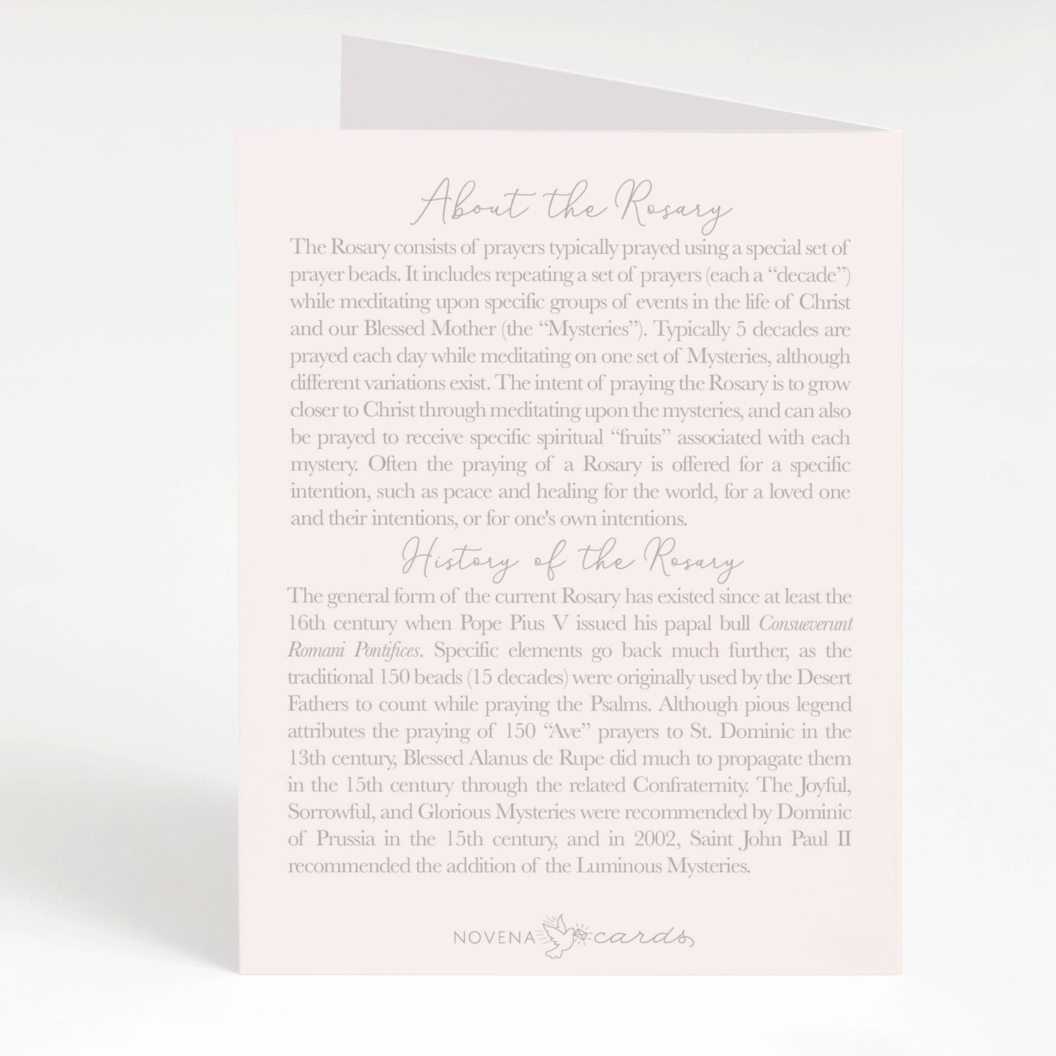 Rosary Card | Bouquet | Pink Ranunculus - Shepherd Me Shop