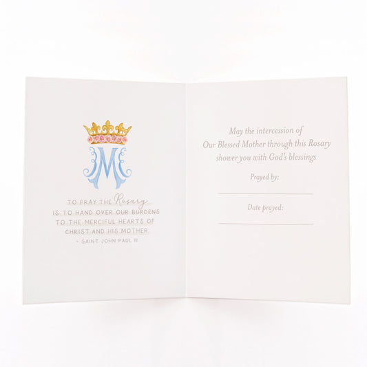 Rosary Card | Bouquet | Pink Ranunculus - Shepherd Me Shop
