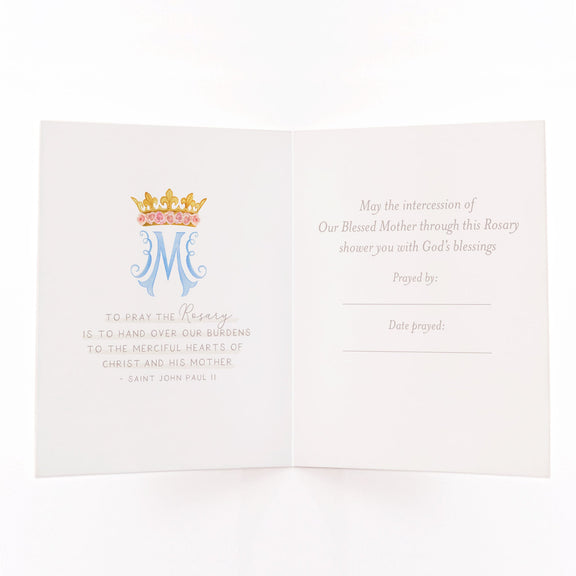 Rosary Card | Bouquet | Pink Ranunculus - Shepherd Me Shop