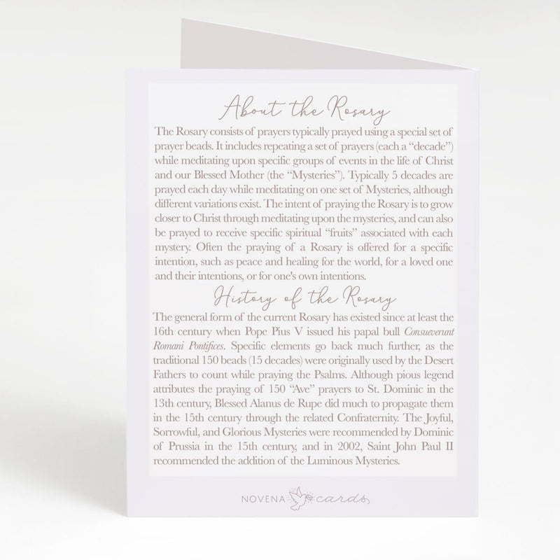 Thank You Rosary Greeting Card - Shepherd Me Shop